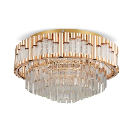BRILAGI - Plafonnier LED dimmable CROWN LED/41W/230V 3000-6000K Ø 48 cm doré + télécommande