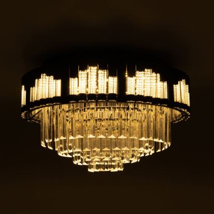 BRILAGI - Plafonnier LED dimmable CROWN LED/41W/230V 3000-6000K Ø 48 cm noir + télécommande