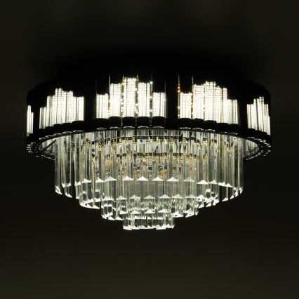 BRILAGI - Plafonnier LED dimmable CROWN LED/41W/230V 3000-6000K Ø 48 cm noir + télécommande