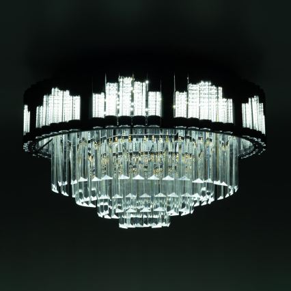 BRILAGI - Plafonnier LED dimmable CROWN LED/41W/230V 3000-6000K Ø 48 cm noir + télécommande