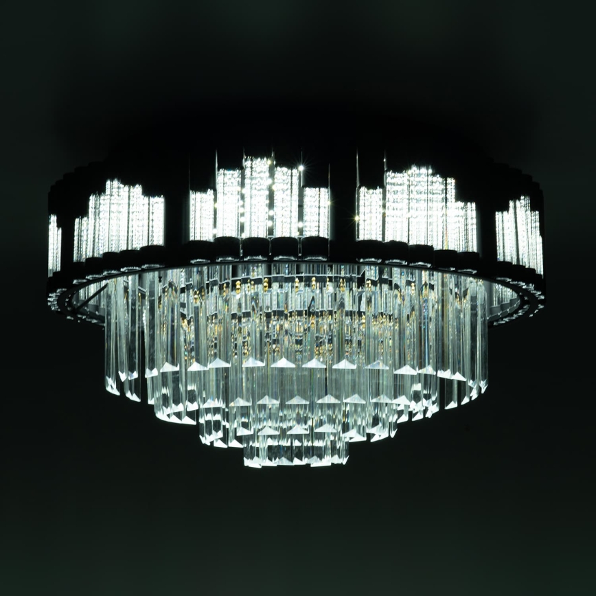 BRILAGI - Plafonnier LED dimmable CROWN LED/41W/230V 3000-6000K Ø 48 cm noir + télécommande