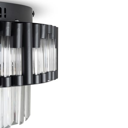 BRILAGI - Plafonnier LED dimmable CROWN LED/41W/230V 3000-6000K Ø 48 cm noir + télécommande