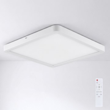 Brilagi - Plafonnier LED dimmable ESTELA SQUARE LED/36W/230V 3000-6500K 31x31 cm blanc + télécommande