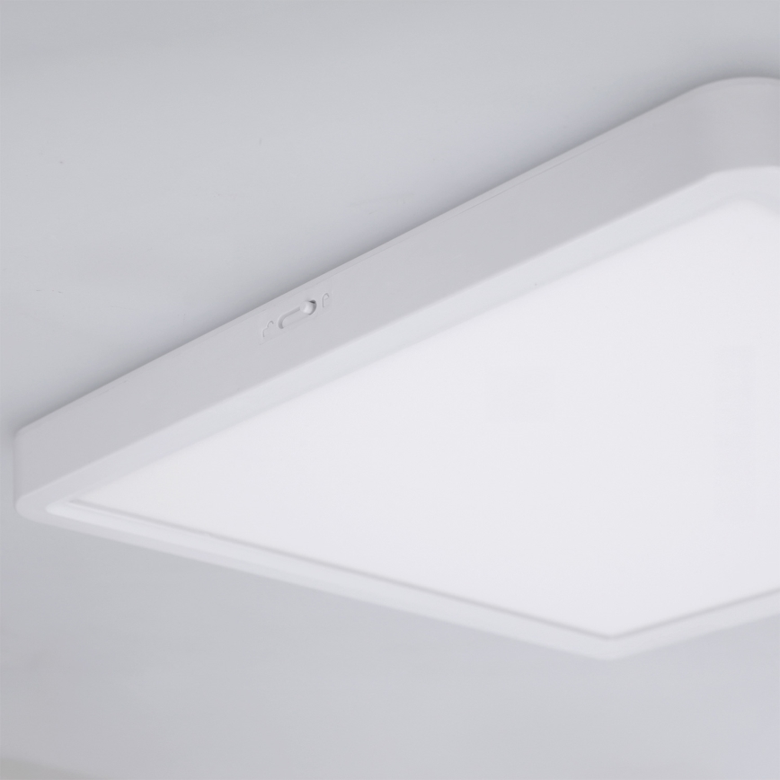 Brilagi - Plafonnier LED dimmable ESTELA SQUARE LED/36W/230V 3000-6500K 31x31 cm blanc + télécommande
