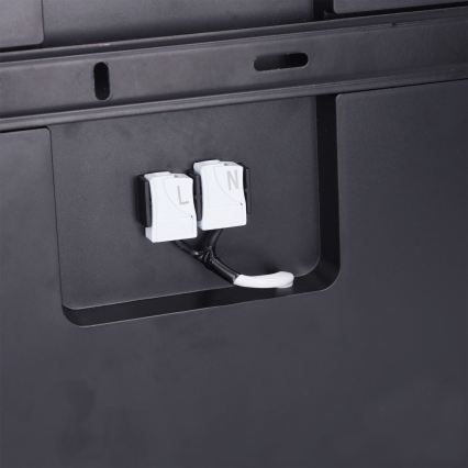 Brilagi - Plafonnier LED dimmable ESTELA SQUARE LED/36W/230V 3000-6500K 31x31 cm noir + télécommande