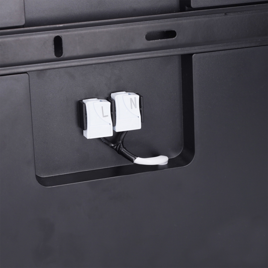 Brilagi - Plafonnier LED dimmable ESTELA SQUARE LED/36W/230V 3000-6500K 31x31 cm noir + télécommande