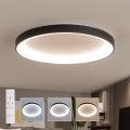 Brilagi - Plafonnier LED dimmable FALCON II LED/108W/230V 3000-6500K Ø 80 cm noir + télécommande