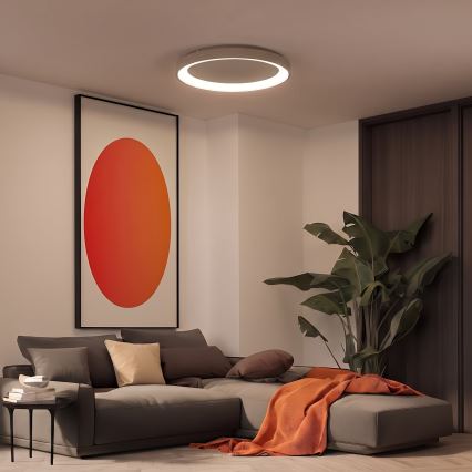 BRILAGI - Plafonnier LED dimmable FALCON II LED/108W/230V 3000-6500K pr. 80 cm beige + télécommande