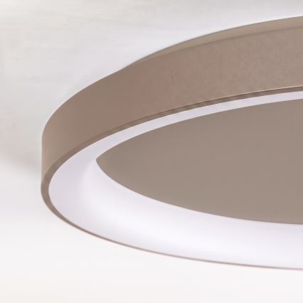 BRILAGI - Plafonnier LED dimmable FALCON II LED/108W/230V 3000-6500K pr. 80 cm beige + télécommande