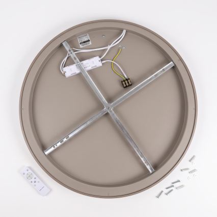 BRILAGI - Plafonnier LED dimmable FALCON II LED/108W/230V 3000-6500K pr. 80 cm beige + télécommande
