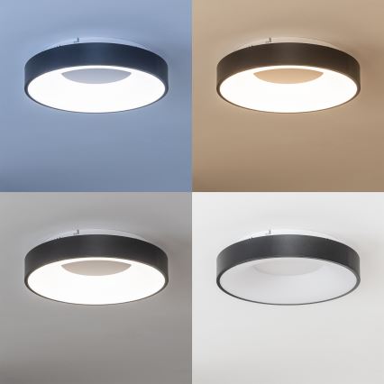 Brilagi - Plafonnier LED dimmable FALCON II LED/67W/230V 3000-6500K diam. 40 cm noir + télécommande