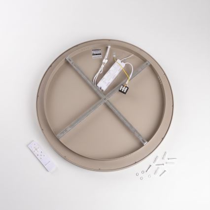 BRILAGI - Plafonnier LED dimmable FALCON II LED/99W/230V 3000-6500K Ø 60 cm blanc/beige + télécommande