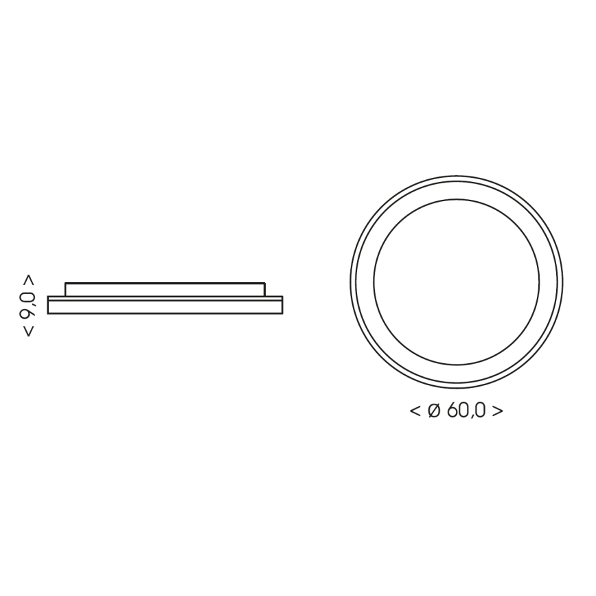 BRILAGI - Plafonnier LED dimmable FALCON II LED/99W/230V 3000-6500K Ø 60 cm beige + télécommande