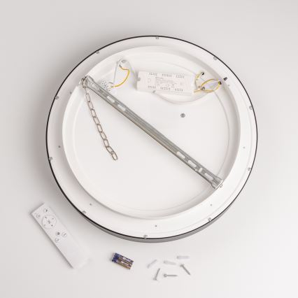 Brilagi - Plafonnier LED dimmable FALCON LED/80W/230V 3000-6500K Ø 60 cm noir + télécommande