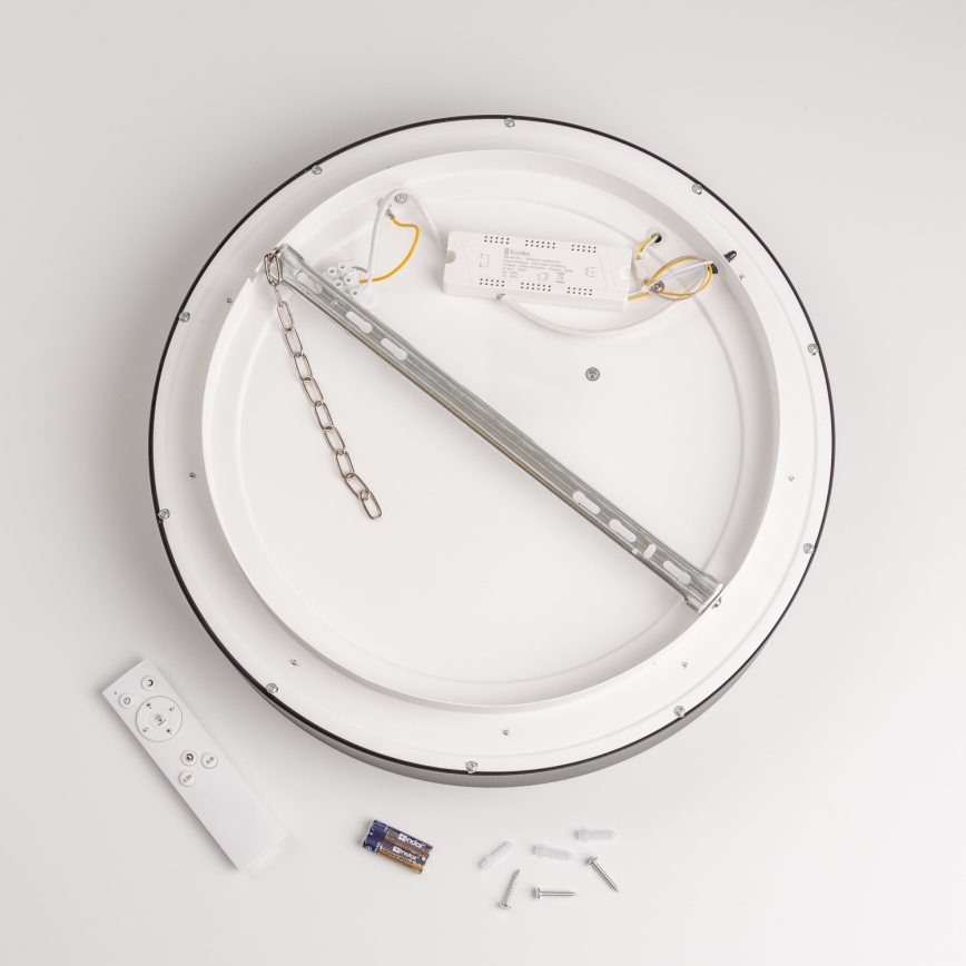 Brilagi - Plafonnier LED dimmable FALCON LED/80W/230V 3000-6500K Ø 60 cm noir + télécommande