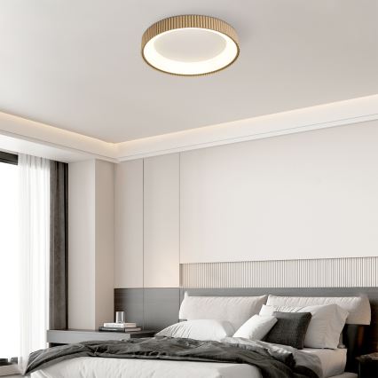 Brilagi - Plafonnier LED dimmable FALCON MODERN LED/54W/230V 3000-6500K 60 cm beige + télécommande