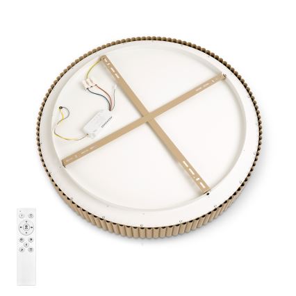 Brilagi - Plafonnier LED dimmable FALCON MODERN LED/54W/230V 3000-6500K 60 cm beige + télécommande