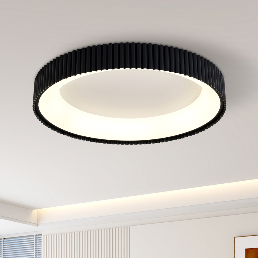 Brilagi - Plafonnier LED dimmable FALCON MODERN LED/54W/230V 3000-6500K Ø 60 cm noir + télécommande