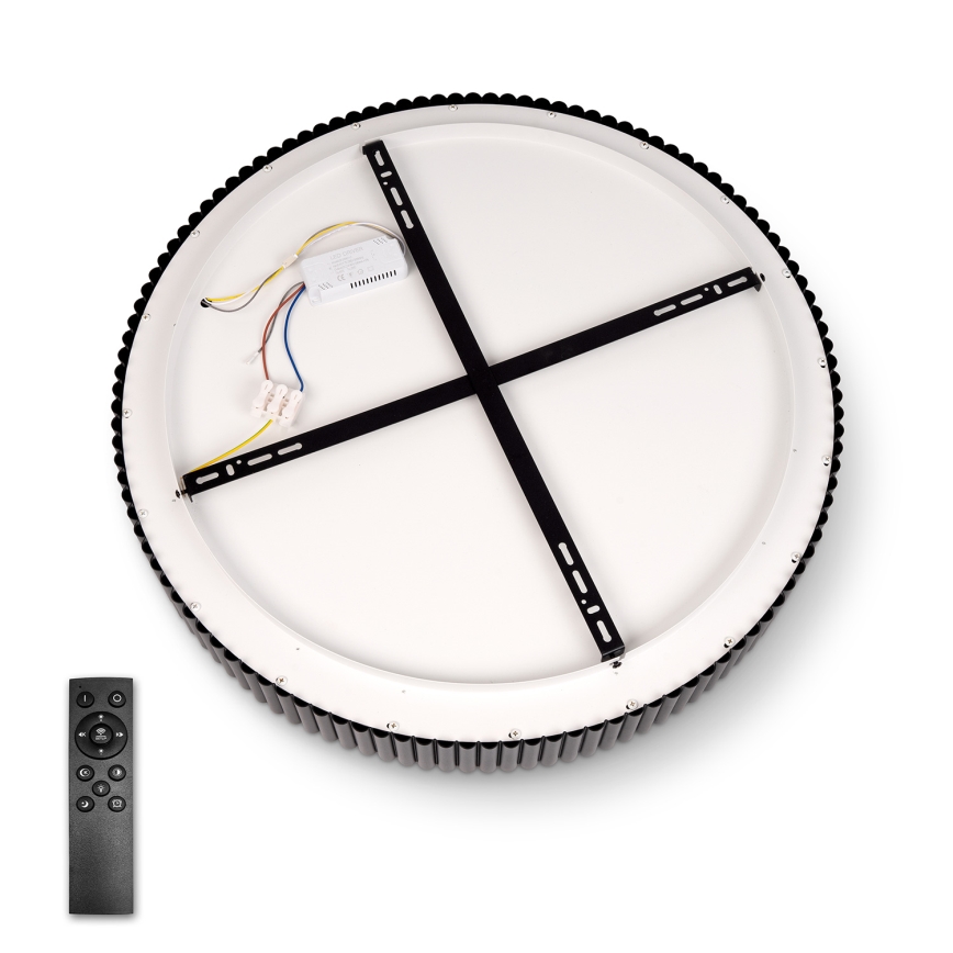 Brilagi - Plafonnier LED dimmable FALCON MODERN LED/54W/230V 3000-6500K Ø 60 cm noir + télécommande