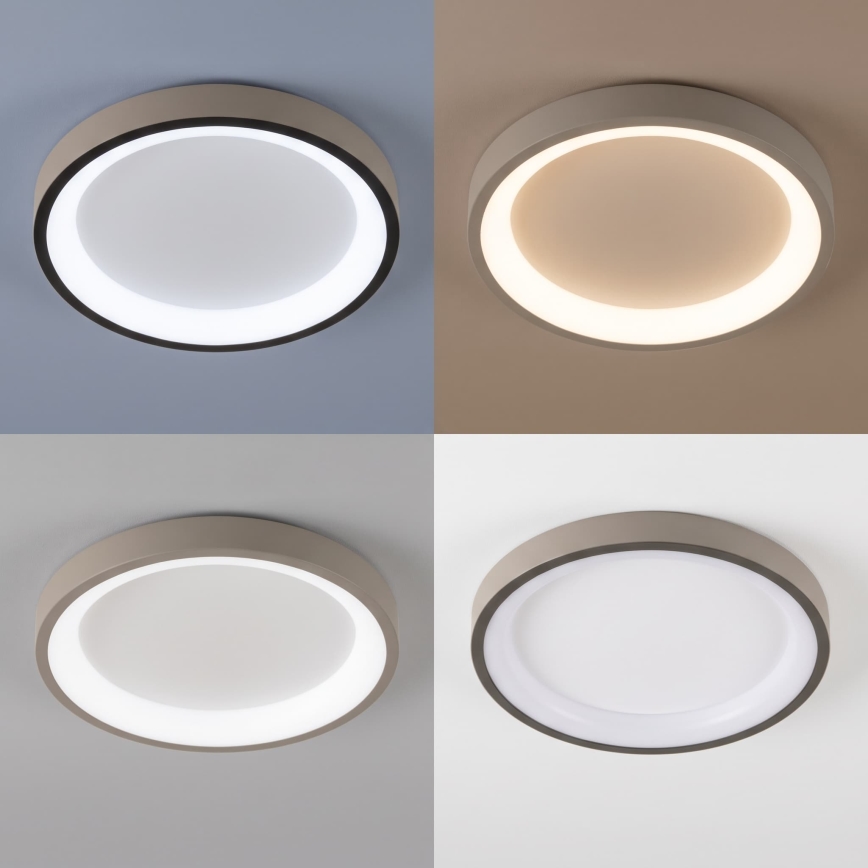 BRILAGI - Plafonnier LED dimmable FALCON SLIM LED/42W/230V 3000-6500K Ø 50 cm blanc/beige + télécommande