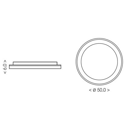 BRILAGI - Plafonnier LED dimmable FALCON SLIM LED/42W/230V 3000-6500K Ø 50 cm blanc/beige + télécommande