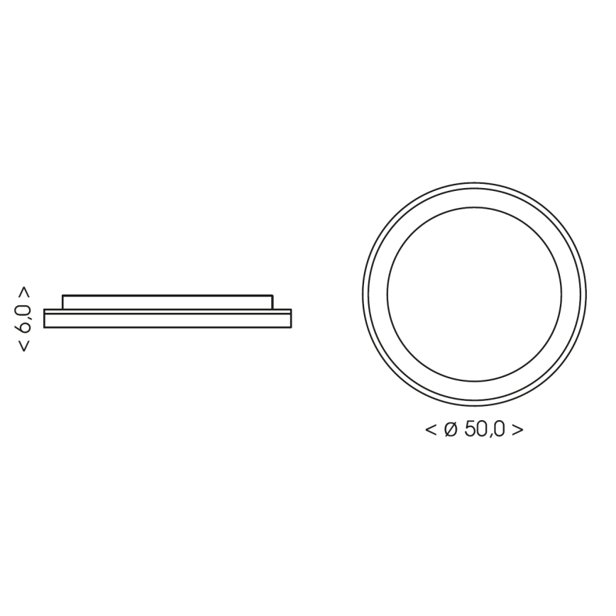 BRILAGI - Plafonnier LED dimmable FALCON SLIM LED/42W/230V 3000-6500K Ø 50 cm blanc/beige + télécommande
