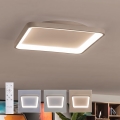 BRILAGI - Plafonnier LED dimmable FALCON SLIM LED/50W/230V 3000-6500K 50x50 cm blanc/beige + télécommande