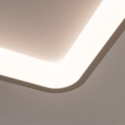 BRILAGI - Plafonnier LED dimmable FALCON SLIM LED/50W/230V 3000-6500K 50x50 cm blanc/beige + télécommande