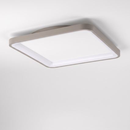 BRILAGI - Plafonnier LED dimmable FALCON SLIM LED/50W/230V 3000-6500K 50x50 cm blanc/beige + télécommande