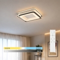 BRILAGI - Plafonnier LED dimmable FLARE LED/102W/230V 3000-6000K 50x50 cm noir + télécommande