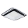 Brilagi - Plafonnier LED dimmable FLARE LED/102W/230V 3000-6000K 50x50 cm noir + télécommande