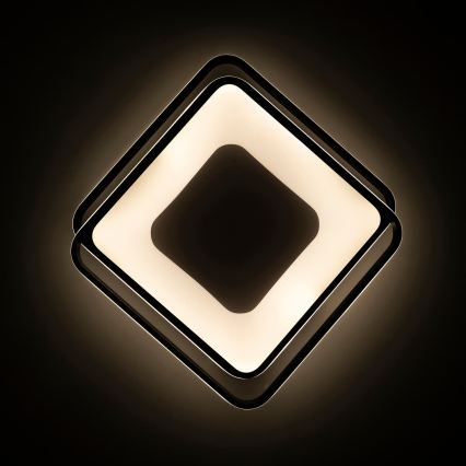 BRILAGI - Plafonnier LED dimmable FLARE LED/102W/230V 3000-6000K 50x50 cm noir + télécommande