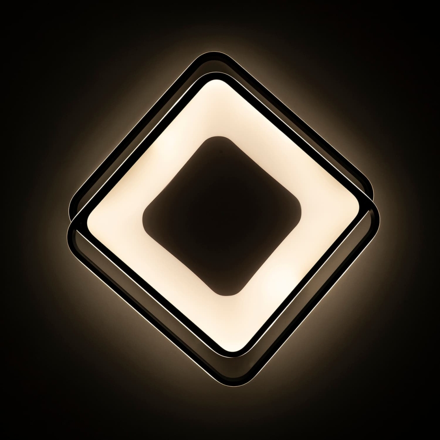 BRILAGI - Plafonnier LED dimmable FLARE LED/102W/230V 3000-6000K 50x50 cm noir + télécommande