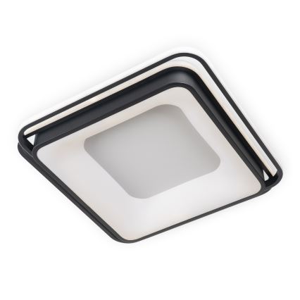 BRILAGI - Plafonnier LED dimmable FLARE LED/102W/230V 3000-6000K 50x50 cm noir + télécommande
