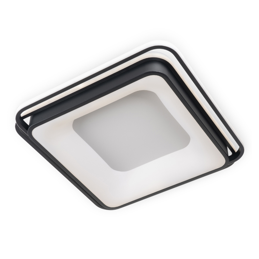 BRILAGI - Plafonnier LED dimmable FLARE LED/102W/230V 3000-6000K 50x50 cm noir + télécommande