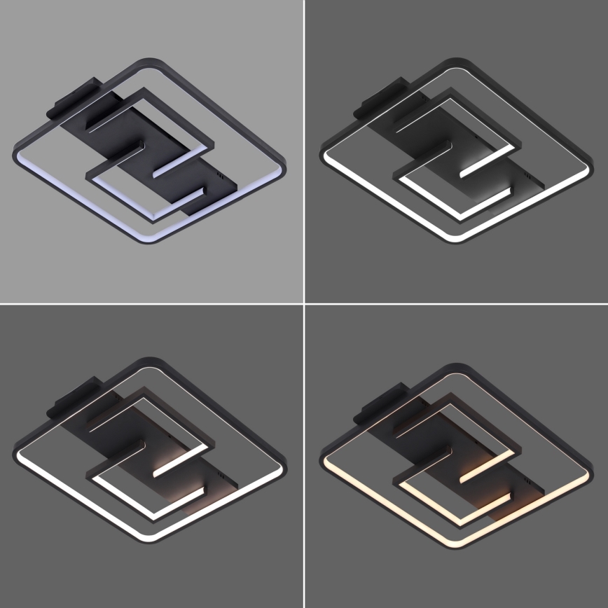 Brilagi - Plafonnier LED dimmable FLARE LED/34W/230V 48x48 cm 3000-6000K + télécommande