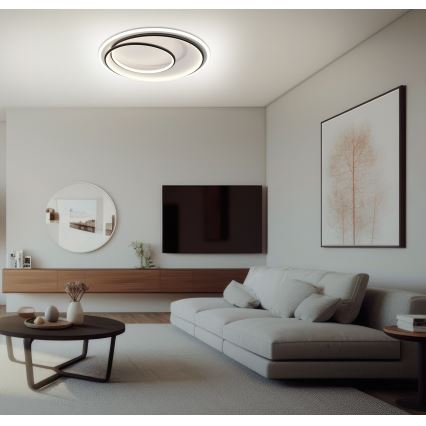 Brilagi - Plafonnier LED dimmable FLARE LED/38W/230V Ø 48 cm 3000-6000K + télécommande