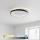 Brilagi - Plafonnier LED dimmable FLARE LED/48W/230V 3000-6000K 39,5x45 cm blanc/noir + télécommande