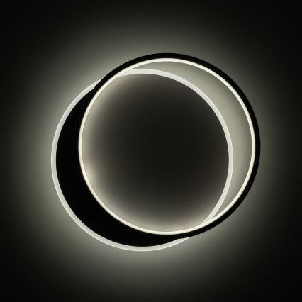 Brilagi - Plafonnier LED dimmable FLARE LED/48W/230V 3000-6000K 39,5x45 cm blanc/noir + télécommande