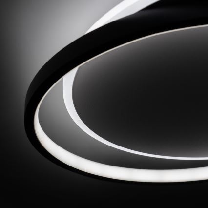 Brilagi - Plafonnier LED dimmable FLARE LED/48W/230V 3000-6000K 39,5x45 cm blanc/noir + télécommande