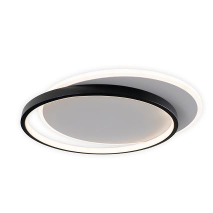 Brilagi - Plafonnier LED dimmable FLARE LED/48W/230V 3000-6000K 39,5x45 cm blanc/noir + télécommande