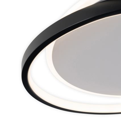 Brilagi - Plafonnier LED dimmable FLARE LED/48W/230V 3000-6000K 39,5x45 cm blanc/noir + télécommande