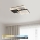 Brilagi - Plafonnier LED dimmable FLARE LED/64W/230V 3000-6000K 45x45 cm blanc/noir + télécommande