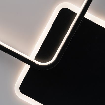 Brilagi - Plafonnier LED dimmable FLARE LED/64W/230V 3000-6000K 45x45 cm blanc/noir + télécommande