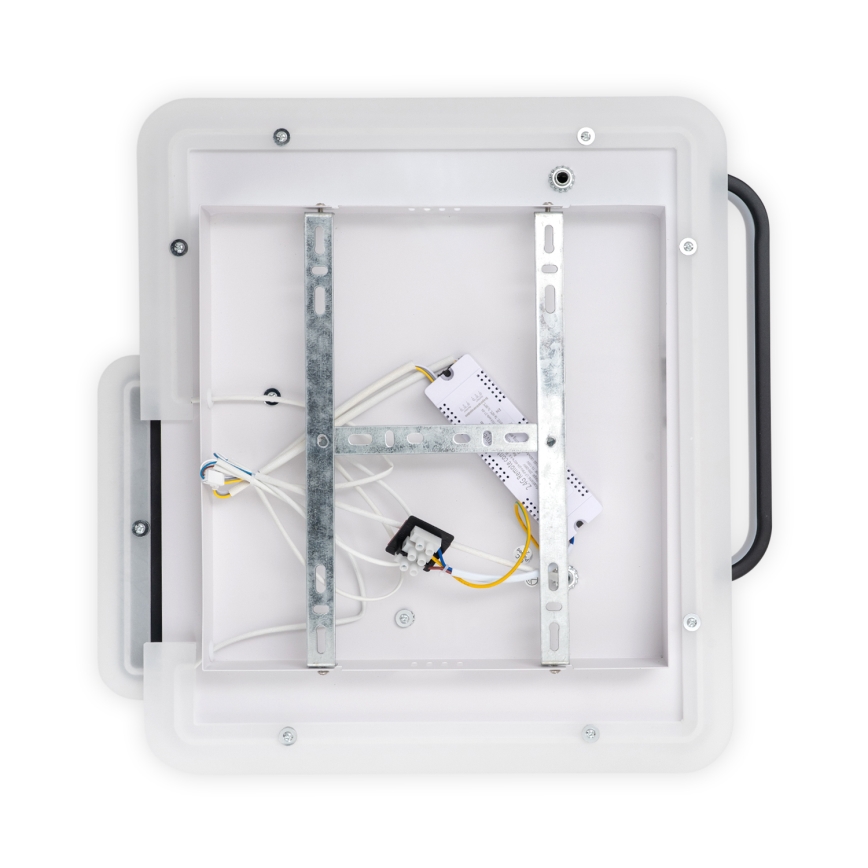 Brilagi - Plafonnier LED dimmable FLARE LED/64W/230V 3000-6000K 45x45 cm blanc/noir + télécommande