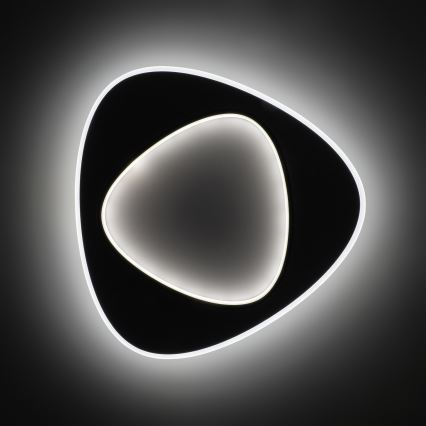 Brilagi - Plafonnier LED dimmable FLARE LED/70W/230V 3000-6000K 55x55 cm blanc/noir + télécommande