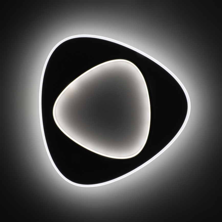 Brilagi - Plafonnier LED dimmable FLARE LED/70W/230V 3000-6000K 55x55 cm blanc/noir + télécommande