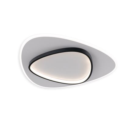 Brilagi - Plafonnier LED dimmable FLARE LED/70W/230V 3000-6000K 55x55 cm blanc/noir + télécommande