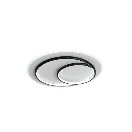 Brilagi - Plafonnier LED dimmable FLARE LED/70W/230V 3000-6000K Ø 50 cm blanc/noir + télécommande