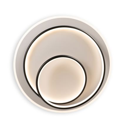 BRILAGI - Plafonnier LED dimmable FLARE LED/70W/230V 3000-6000K Ø 50 cm blanc/noir + télécommande